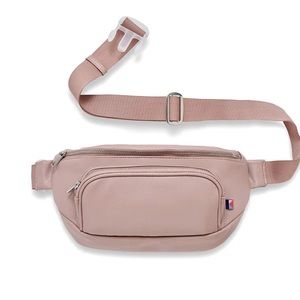 Kibou Vegan Leather Diaper Bag Blush